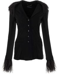 Alberta Ferretti - Crepe Blazer - Lyst