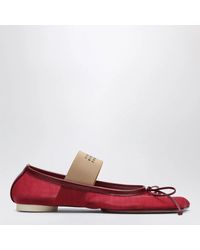 MM6 by Maison Margiela - Numeric Anatomic Ballet Flats With Transparent Finish - Lyst