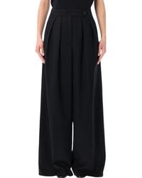 Dries Van Noten - Wide Pleated Wool Pants - Lyst