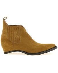 Maison Margiela - 'Western Chelsea Heel-Less' Ankle Boots - Lyst
