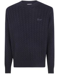 KENZO - Signature" Cable Knit Jumper - Lyst
