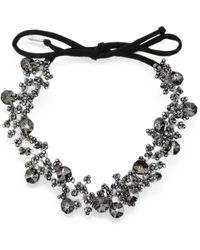 Maria Calderara - Graphite Crystal Long Necklace - Lyst