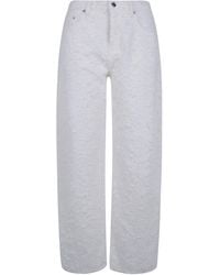 Haikure - "Clyde Double Fur Denim" Wide Leg Jeans - Lyst