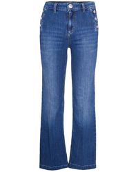 Liu Jo - Wide Leg Denim Jeans - Lyst