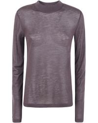 Filippa K - Lyocell Cashmere Mock Neck Top - Lyst