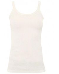 Bottega Veneta - Slim Fit Light Cotton Tank Top - Lyst