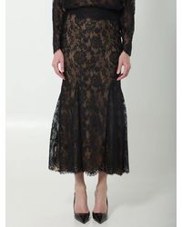 Self-Portrait - Self Portrait Lace Midi Skirt - Lyst