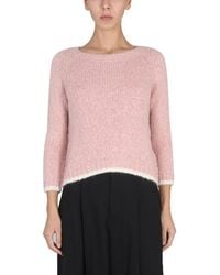 Aspesi - Alpaca Blend Sweater - Lyst