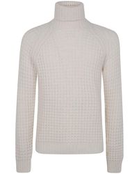 Nuur - Military Stitch Long Sleeves Turtle Neck Sweater - Lyst