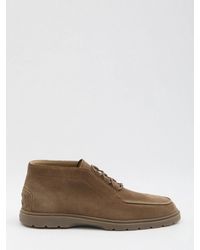 Tod's - Suede Leather Ankle Boots - Lyst