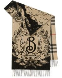 Burberry - Mu Stormy Knight Check Scarf - Lyst
