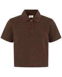 Saint Laurent - Cotton Polo Shirt - Lyst