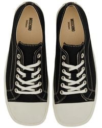 Moschino - Leather Sneaker Edge Trainers - Lyst