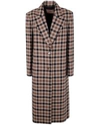 Twinset - Classic Check Coat - Lyst