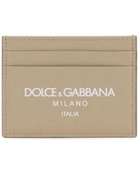Dolce & Gabbana - Dolce & Gabbana Leather Card Holder - Lyst