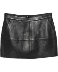 P.A.R.O.S.H. - P.A.R.O..H. Leather Mini Skirt - Lyst