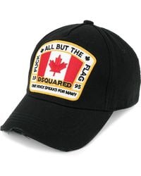 DSquared² - Canadian Patch Baseball Cap Black - Lyst