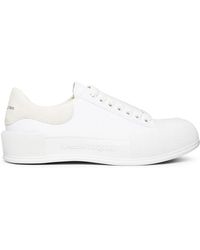 McQueen - Deck Plimsoll Lace Up Sneakers - Lyst