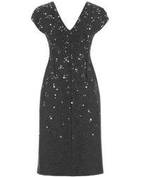 Jil Sander - Dark Felt Dress - Lyst