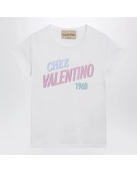 Valentino - Cotton T-Shirt With Logo Print - Lyst