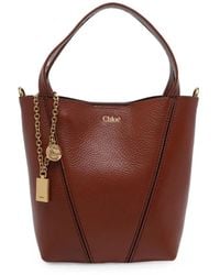Chloé - Chloé Chloé Spin Small Leather Tote - Lyst