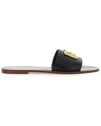 Dolce & Gabbana - Dolce & Gabbana Leather Sandals - Lyst