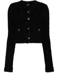 Balenciaga - Bouclé Cropped Jacket - Lyst