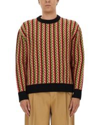 Lanvin - Regular Fit Merino Wool Sweater - Lyst