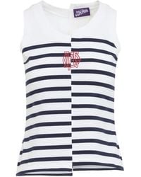 Jean Paul Gaultier - Stretch Cotton Asymetric Tank Top - Lyst