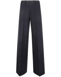 Liviana Conti - "Ethan" Wide Jersey Trousers - Lyst
