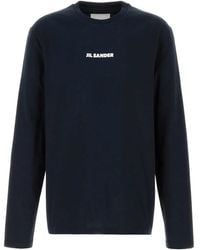 Jil Sander - Midnight Cotton T-Shirt - Lyst