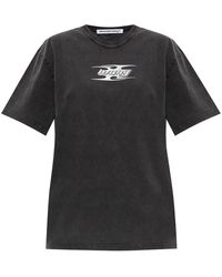 Alexander Wang - Dark Cotton T-Shirt - Lyst