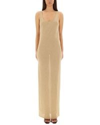 Saint Laurent - Lurex Knit Dress - Lyst