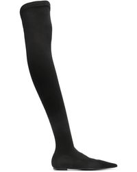 Dolce & Gabbana - Dolce & Gabbana Stretch Jersey Over-The-Knee Boots - Lyst