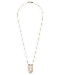 Isabel Marant - Brass Stone Long Necklace - Lyst