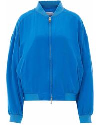 Versace - Silk-Poplin Zip Blouson - Lyst