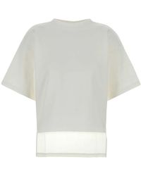 Alaïa - Cotton Blend T-Shirt - Lyst