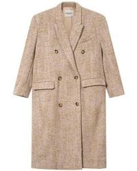 Isabel Marant - Pilda Herringbone Wool-Blend Coat - Lyst