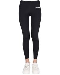 Jil Sander - Logo Print Leggings - Lyst