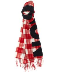JW Anderson - J.W.Anderson 'Checkered Logo' Scarf - Lyst