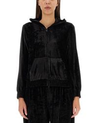 Balenciaga - Bb Paris Chenille Zippered Sweatshirt - Lyst