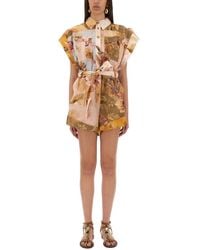 Zimmermann - Short Overalls With "Ascension" Lapels - Lyst