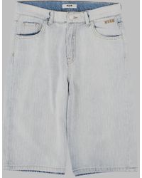 MSGM - Denim Shorts - Lyst