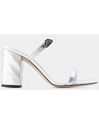 McQueen - Seal Heeled Sandals - Lyst