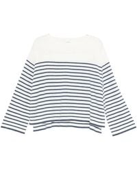 C.t. Plage - Striped Cotton Sweater - Lyst