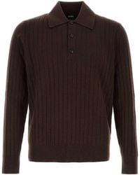 Amiri - Wool-Cashmere Polo Shirt - Lyst