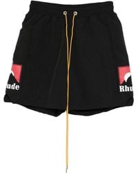 Rhude - Drawstring Straight-Hem Shorts - Lyst