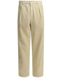 Prada - Cotton Trousers - Lyst