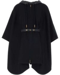 Moncler - Wool Blend Poncho - Lyst