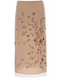 Fendi - Antiqued Tulle Skirt - Lyst